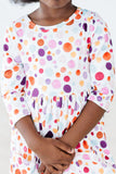 SALE Watercolor Pebbles 3/4 Sleeve Pocket Twirl Dress - Mila & Rose ®