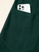 Corduroy V Neck Patched Pocket Sleeveless Jumpsuit - Trendsi - Flyclothing LLC