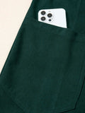 Corduroy V Neck Patched Pocket Sleeveless Jumpsuit - Trendsi - Flyclothing LLC