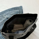 Polyester Tote Bag with Zipper - Trendsi - Flyclothing LLC