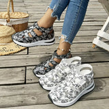 Cutout Velcro Sandals - Trendsi - Flyclothing LLC