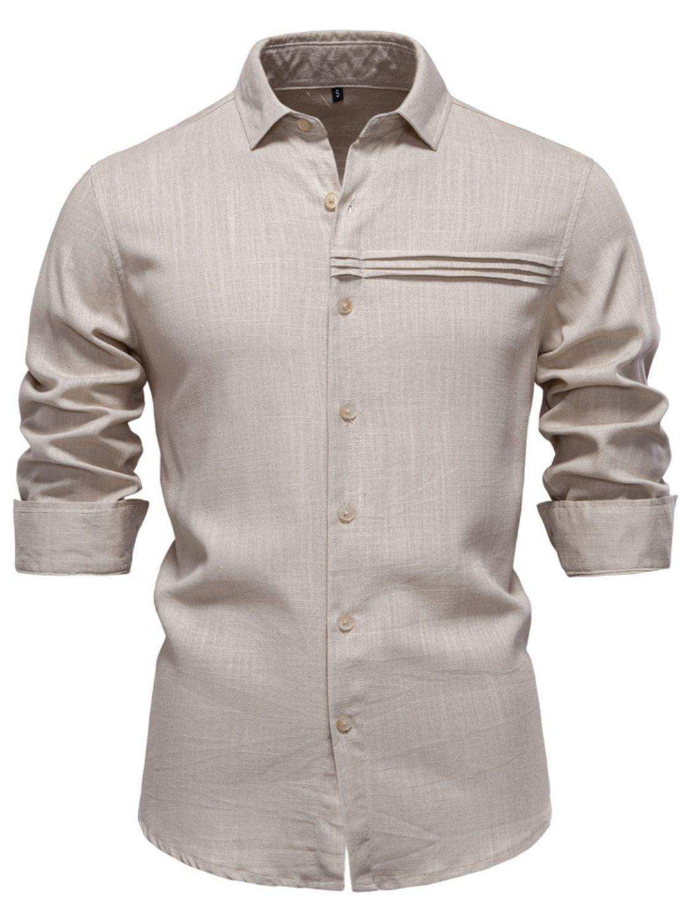 Men's Button Down Collared Neck Shirt - Trendsi - Flyclothing LLC