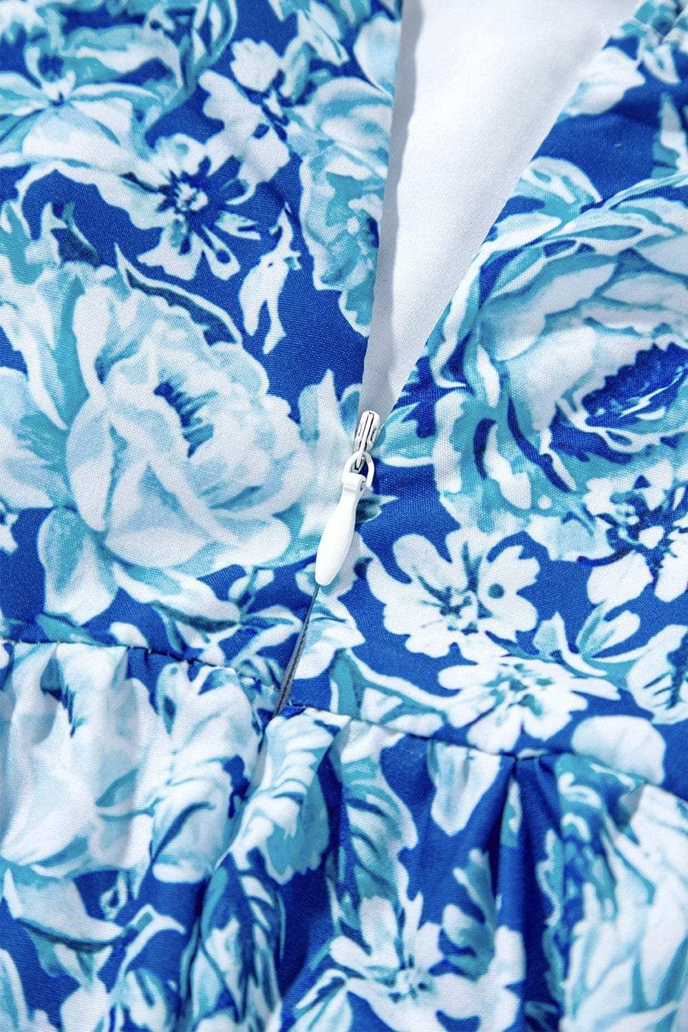 Floral Puff Sleeve Babydoll Mini Dress - Trendsi - Flyclothing LLC