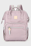 Himawari Waterproof Canvas Backpack Bag with Side Pockets - Trendsi
