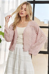 ADORA Long Sleeves Crochet Sweater Top