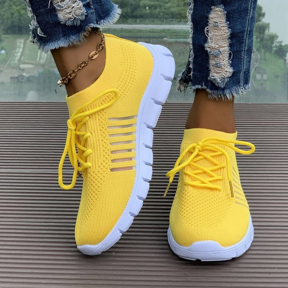 Breathable Mesh Round Toe Athletic - Trendsi