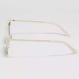 Classic Clubmaster Style Sunglasses with Gold Accents - Trendsi - Flyclothing LLC