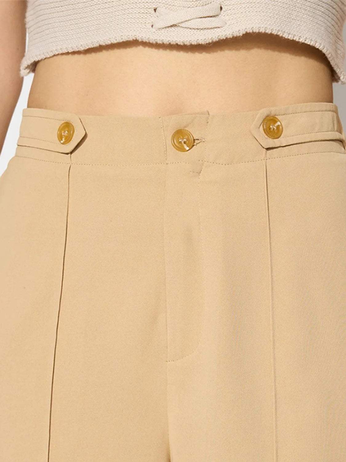 Wide Leg Pants with Pockets - Trendsi - Flyclothing LLC