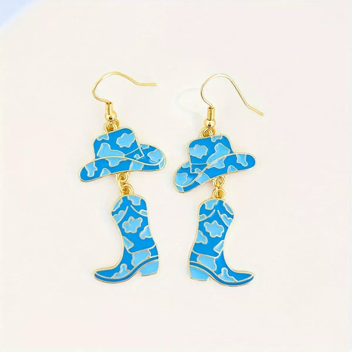 Cowboy Hat and Boot Dangle Earrings - Trendsi - Flyclothing LLC