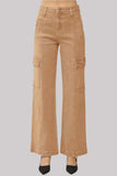 RISEN Full Size High Rise Wide Leg Cargo Jeans - Trendsi - Flyclothing LLC