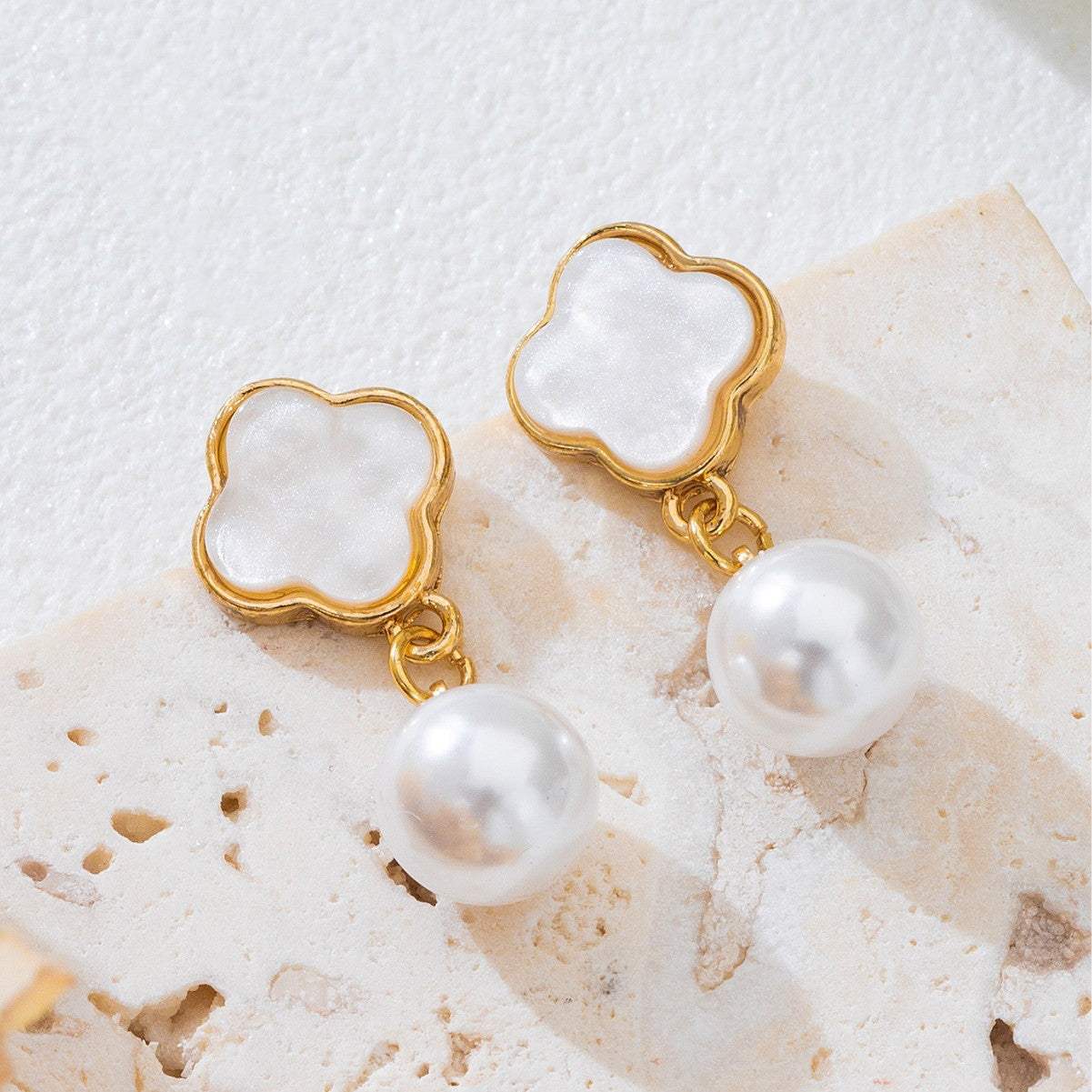 Bestselling Cross-border Light Luxury Niche Shell Drop Earrings, Unique Vintage High-end Ocean Style Women Earrings - My Store - Flyclothing LLC