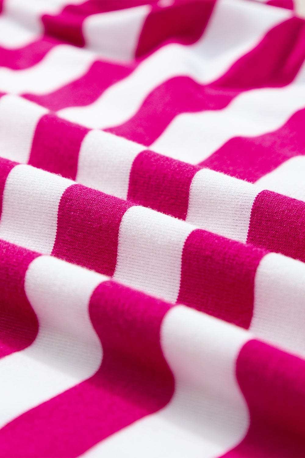 Ruffled Striped Round Neck Cap Sleeve Blouse - Trendsi - Flyclothing LLC