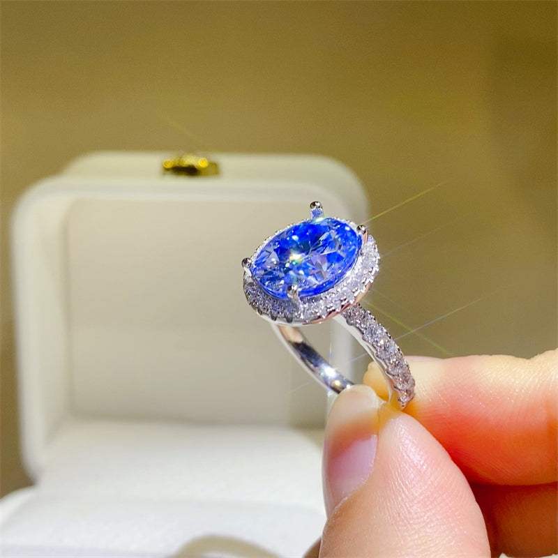 5 Carat Moissanite 925 Sterling Silver Ring - Trendsi - Flyclothing LLC