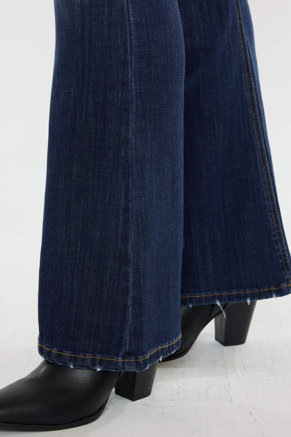 Kancan Full Size Mid Rise Slim Flare Jeans - Trendsi - Flyclothing LLC