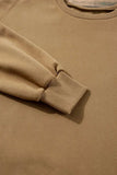 Round Neck Long Sleeve Sweatshirt - Trendsi - Flyclothing LLC