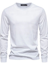 Men's Full Size Round Neck Long Sleeve T-Shirt Plus Size - Trendsi - Flyclothing LLC