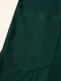 Corduroy V Neck Patched Pocket Sleeveless Jumpsuit - Trendsi - Flyclothing LLC