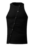 Men's Full Size Cutout Round Neck Tank Plus Size - Trendsi - Flyclothing LLC