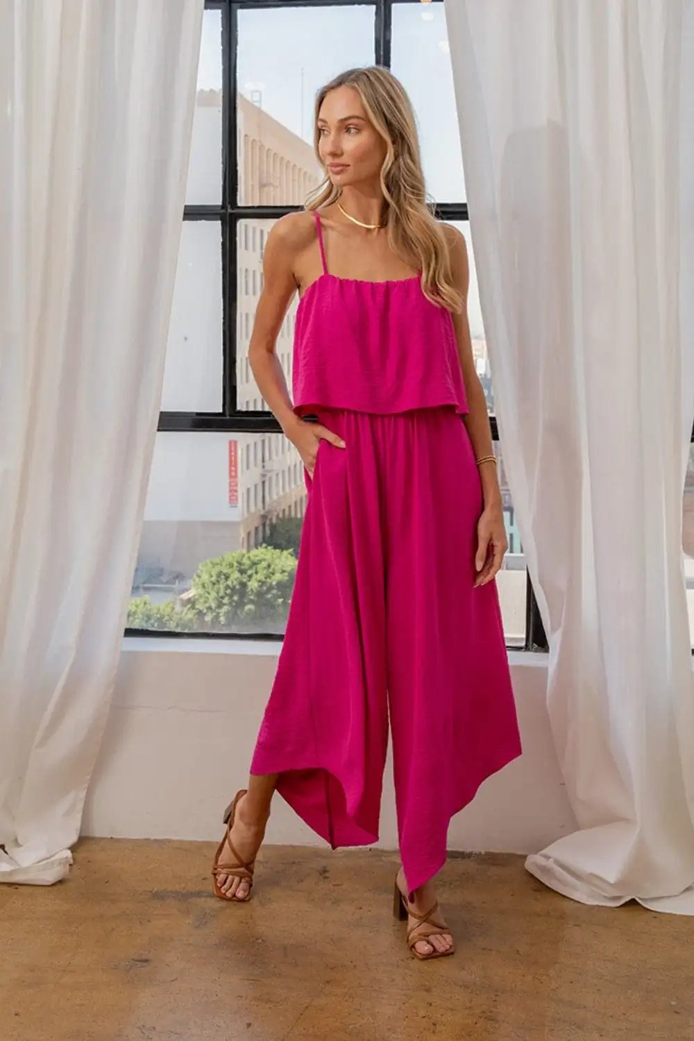 Sew In Love Full Size Sleeveless Wide Leg Jumpsuit - Trendsi