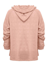 Full Size Drawstring Long Sleeve Hoodie - Trendsi - Flyclothing LLC