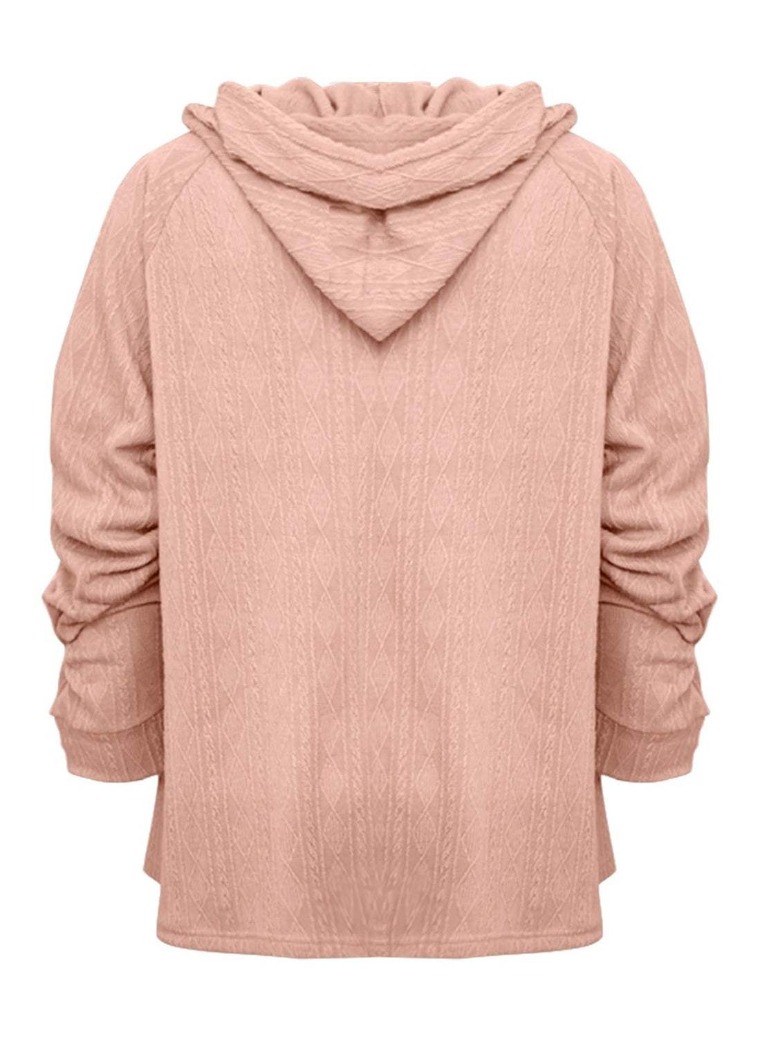 Full Size Drawstring Long Sleeve Hoodie - Trendsi - Flyclothing LLC