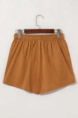Embroidered Boho Tasseled Drawstring Elastic Waist Casual Shorts - Trendsi - Flyclothing LLC