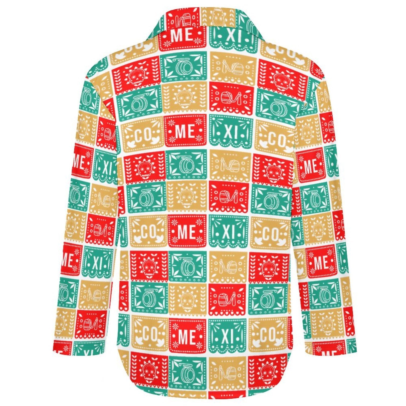 Baha Ranch Colores De Mexico Picado Mexican Button Up Blouse