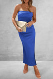 Slit Tube Midi Dress - Trendsi - Flyclothing LLC