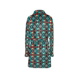 Baha Ranch Teal Aztec Women's Western Robe
