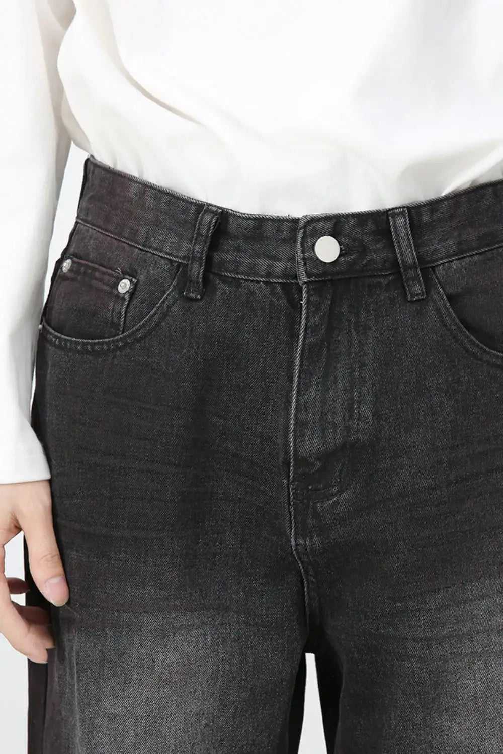 Men's Loose Fit Jeans with Pockets - Trendsi - Flyclothing LLC