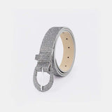 Sequin PU Leather Belt - Trendsi - Flyclothing LLC