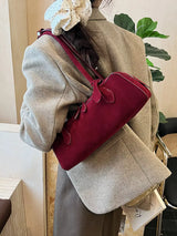 Solid Color Shoulder Bag - Trendsi - Flyclothing LLC
