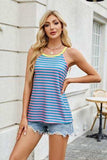 Contrast Striped Round Neck Cami - Trendsi - Flyclothing LLC