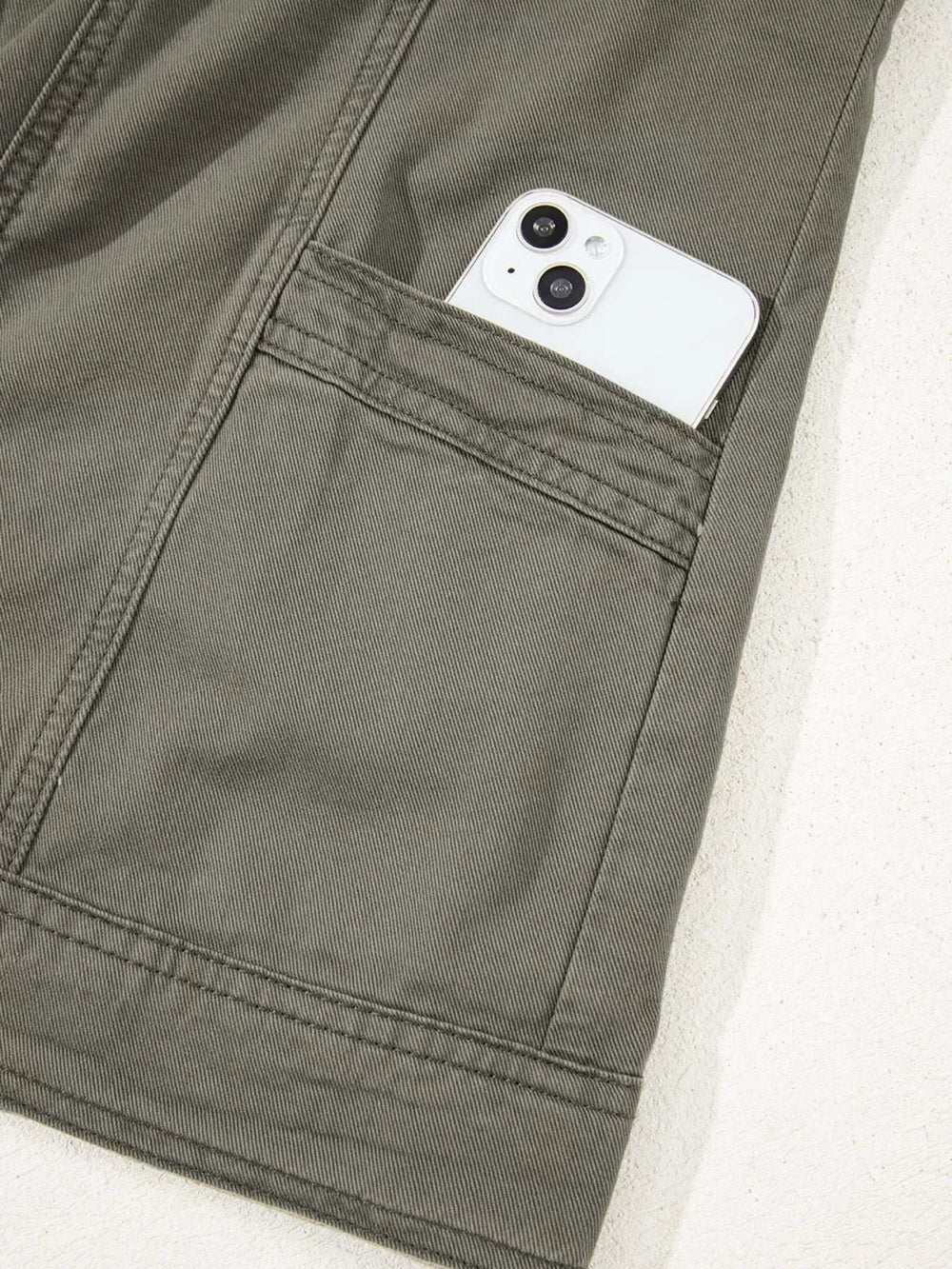 Ruffled Patchwork Denim Jacket Vest - Trendsi - Flyclothing LLC