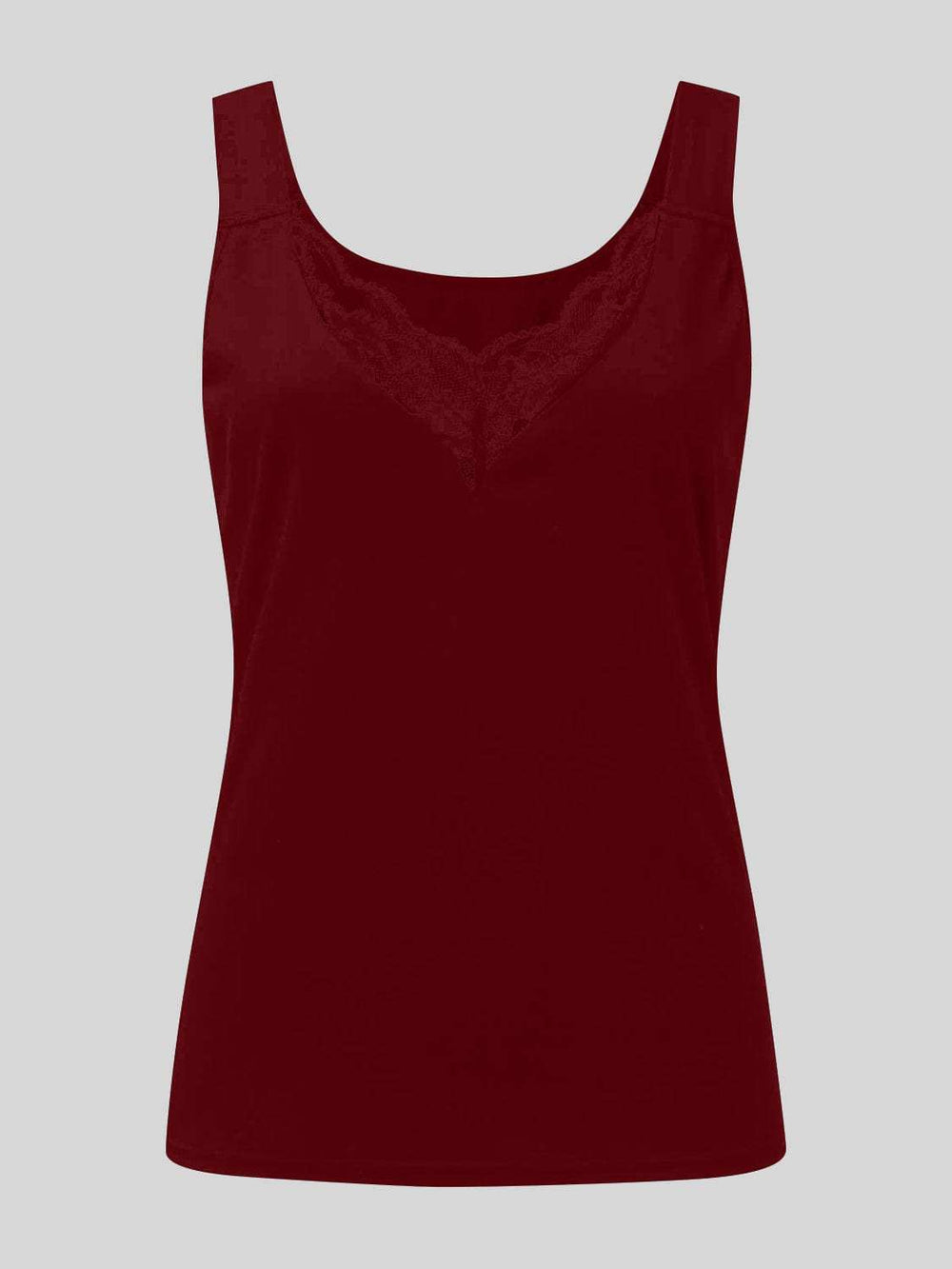 Full Size Lace Detail Sweetheart Neck Tank - Trendsi - Flyclothing LLC