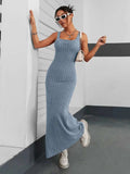 Ribbed Maxi Tank Dress - Trendsi - Flyclothing LLC