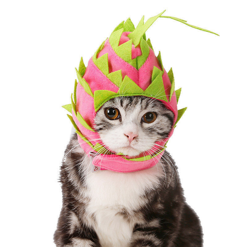 Pitaya Fruit Design Pet Hat Dog Cat Puppy Halloween Party Costumes - My Store - Flyclothing LLC