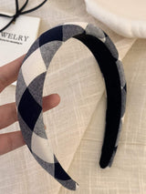 Polyester Plaid Wide Headband - Trendsi - Flyclothing LLC