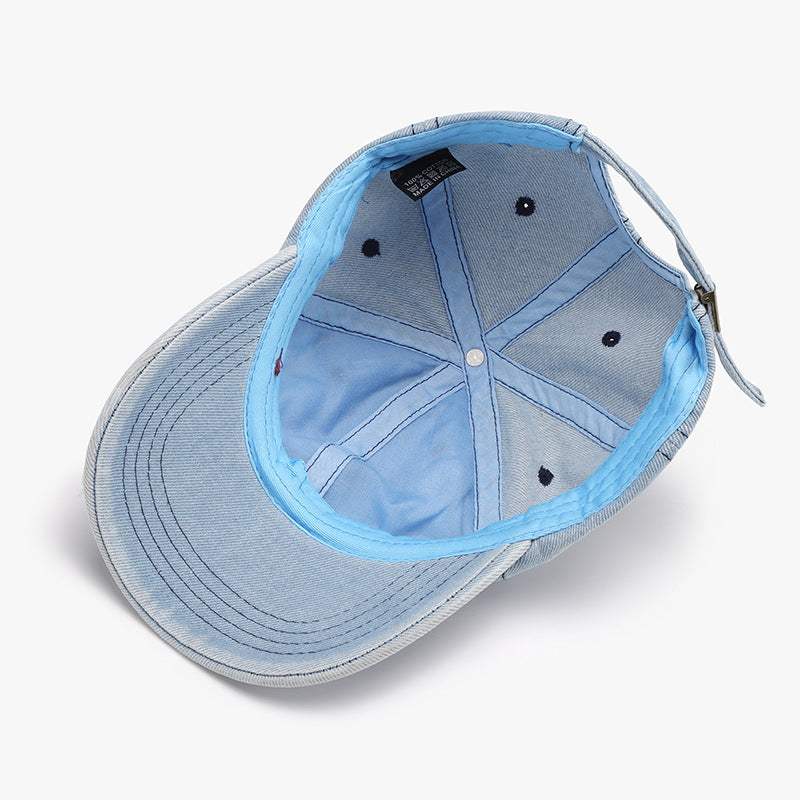 Distressed Cotton Baseball Cap - Trendsi - Flyclothing LLC
