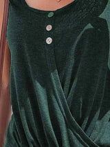 Full Size Twisted Hem Button Detail Tank Plus Size - Trendsi - Flyclothing LLC