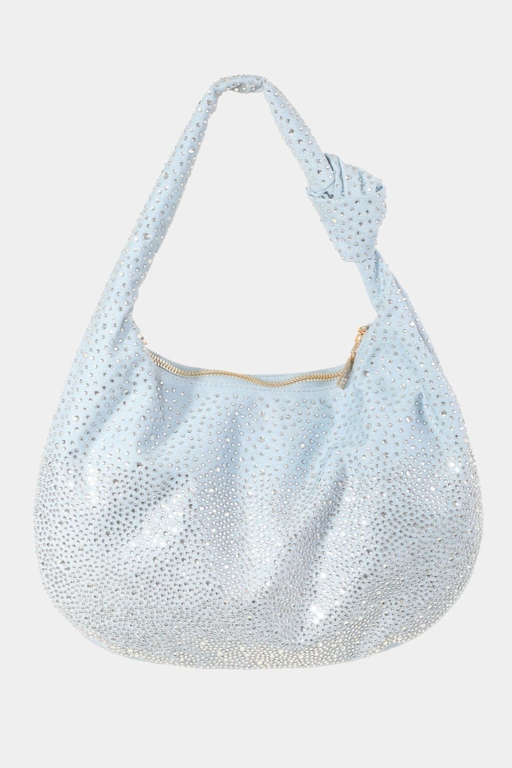 Fame Rhinestone Studded Handbag - Trendsi