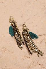 Feather Combo Dangling Earrings - Boho Clothing and Accessories - Flyclothing LLC