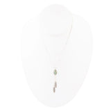 Feather Turquoise and Sterling Silver Necklace