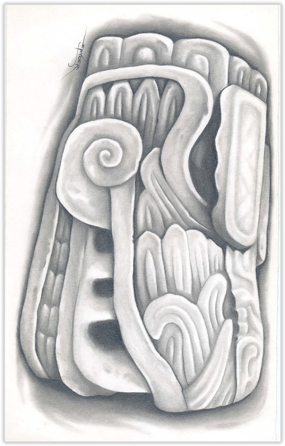 Black Market Art Company Feathered Serpent Print
