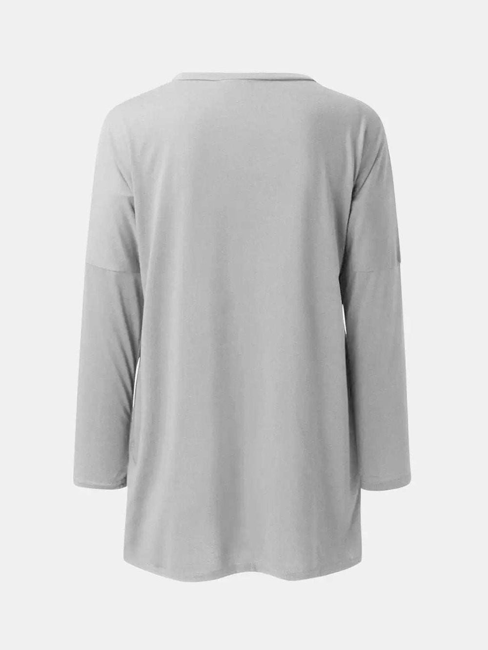 Full Size Round Neck Long Sleeve T-Shirt - Trendsi - Flyclothing LLC