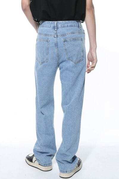 Jeans with Pockets - Trendsi - Flyclothing LLC