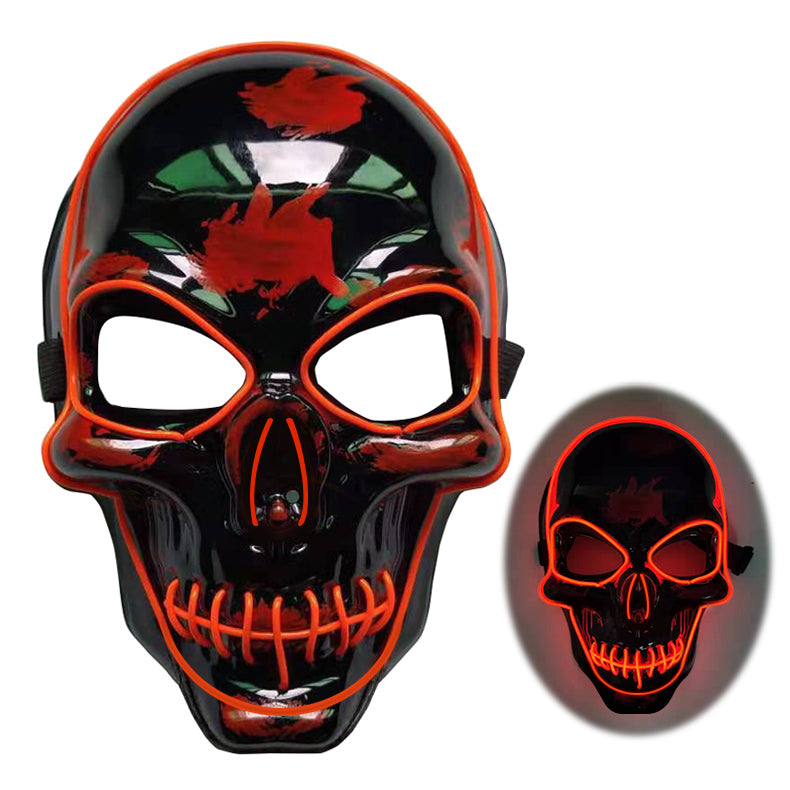 Halloween Skeleton Mask LED Glow Scary Mask - My Store - Flyclothing LLC