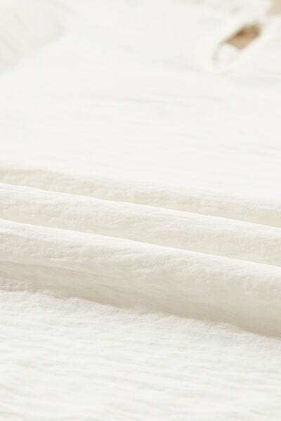 Frill Mock Neck Ruffled Balloon Sleeve Blouse - Trendsi - Flyclothing LLC