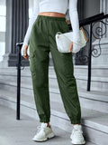 Full Size Elastic Waist Pants with Pockets - Trendsi - Flyclothing LLC