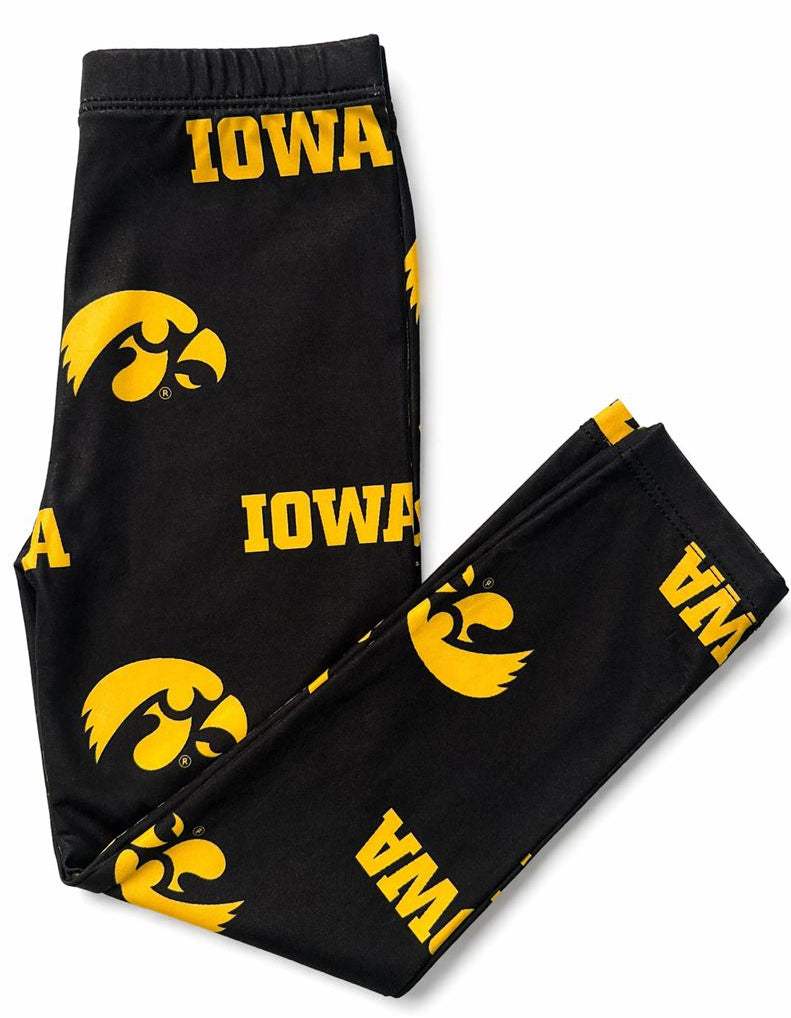 Iowa Black Tigerhawk Leggings - Mila & Rose ® - Flyclothing LLC